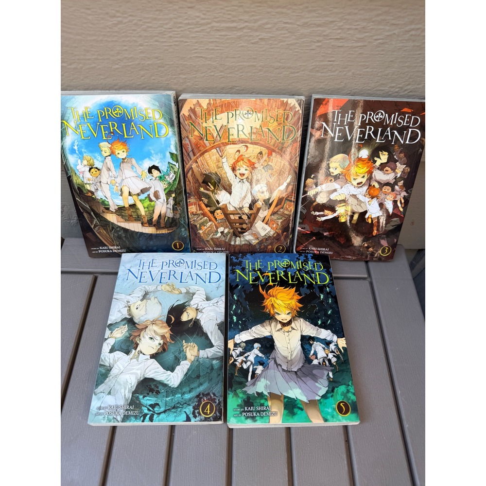 The Promised Neverland Manga Volumes 1-5 English VIZ Media Kaiu Shirai Set